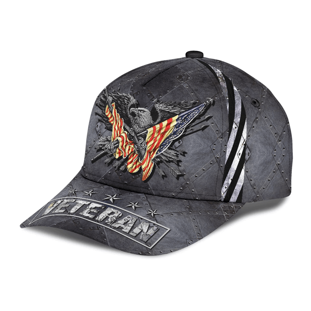 United States Veteran Grey Classic Cap