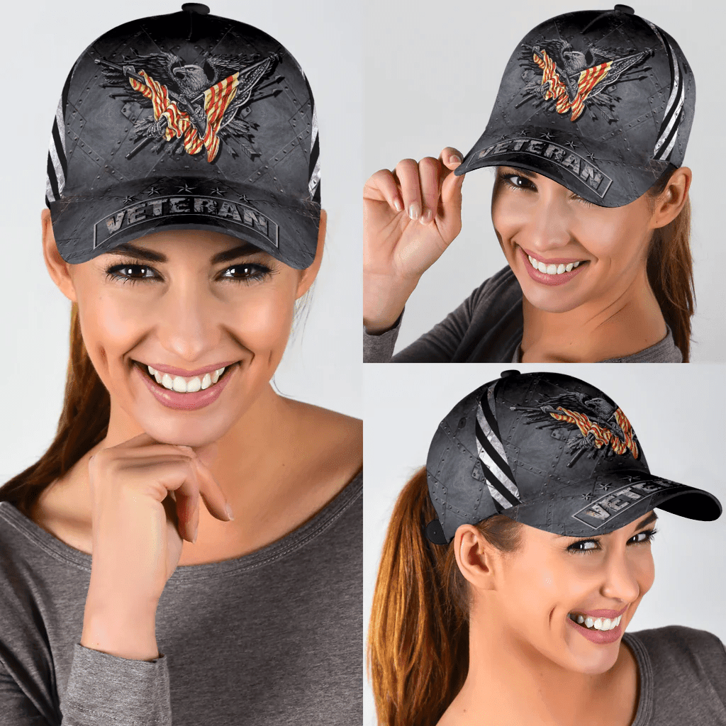 United States Veteran Grey Classic Cap