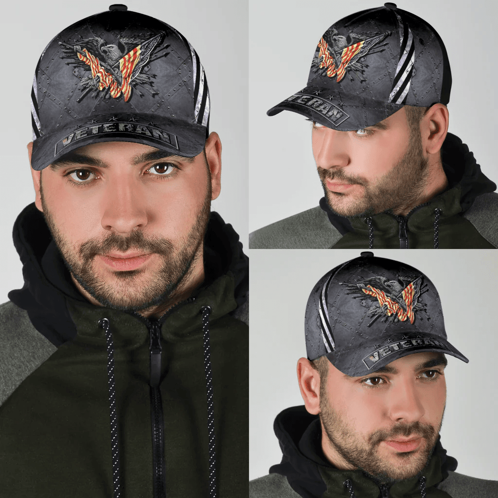 United States Veteran Grey Classic Cap