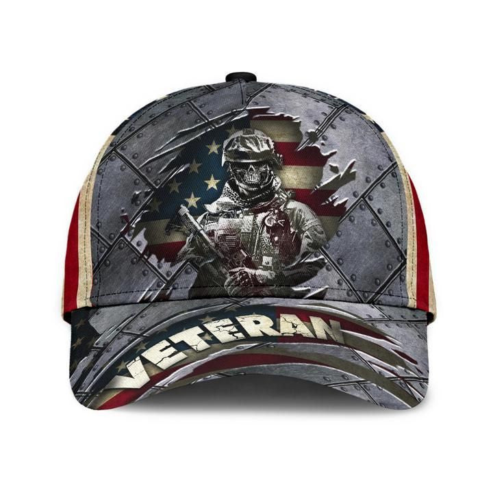 Veteran Cap 3D Print Iron Camo Cap