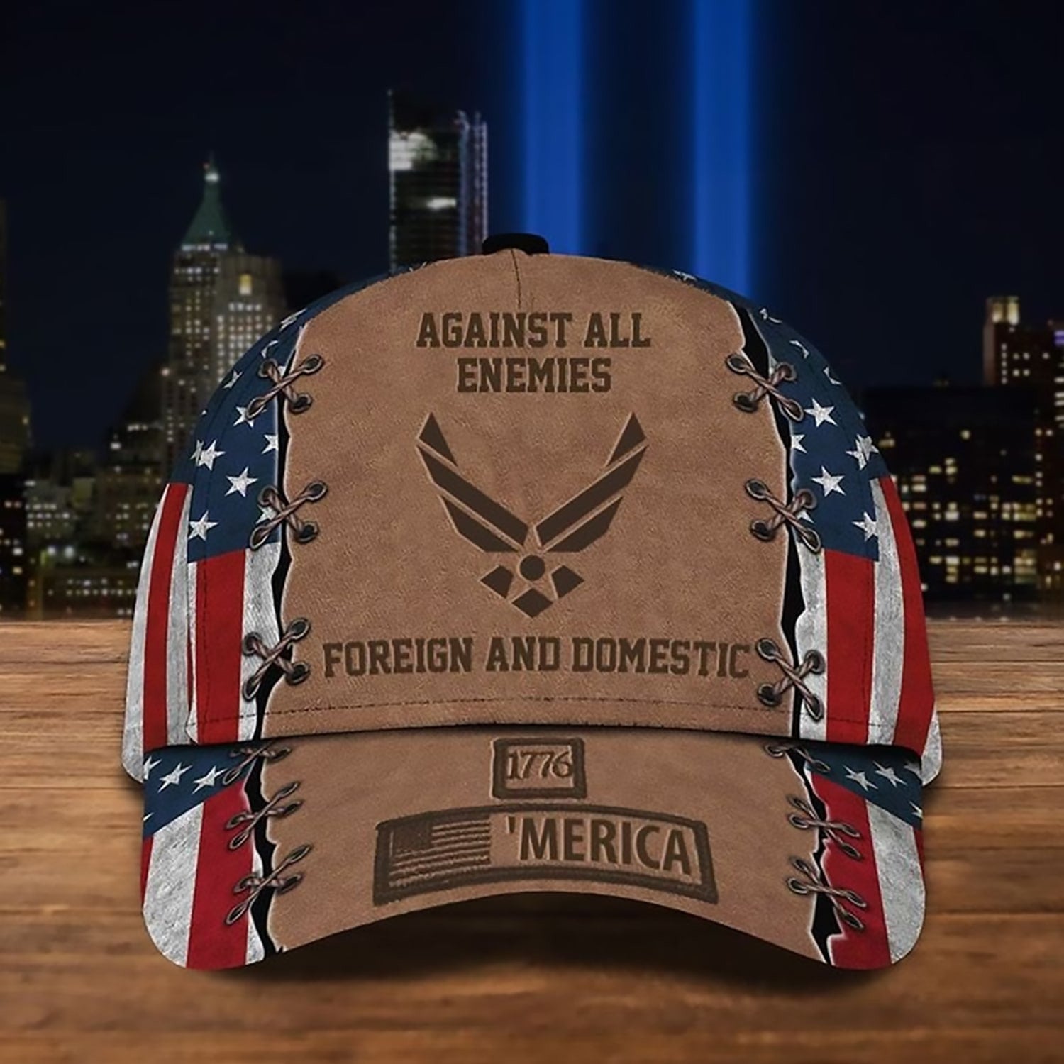 Against All Enemies Foreign And Domestic U.S Air Force Veteran Cap