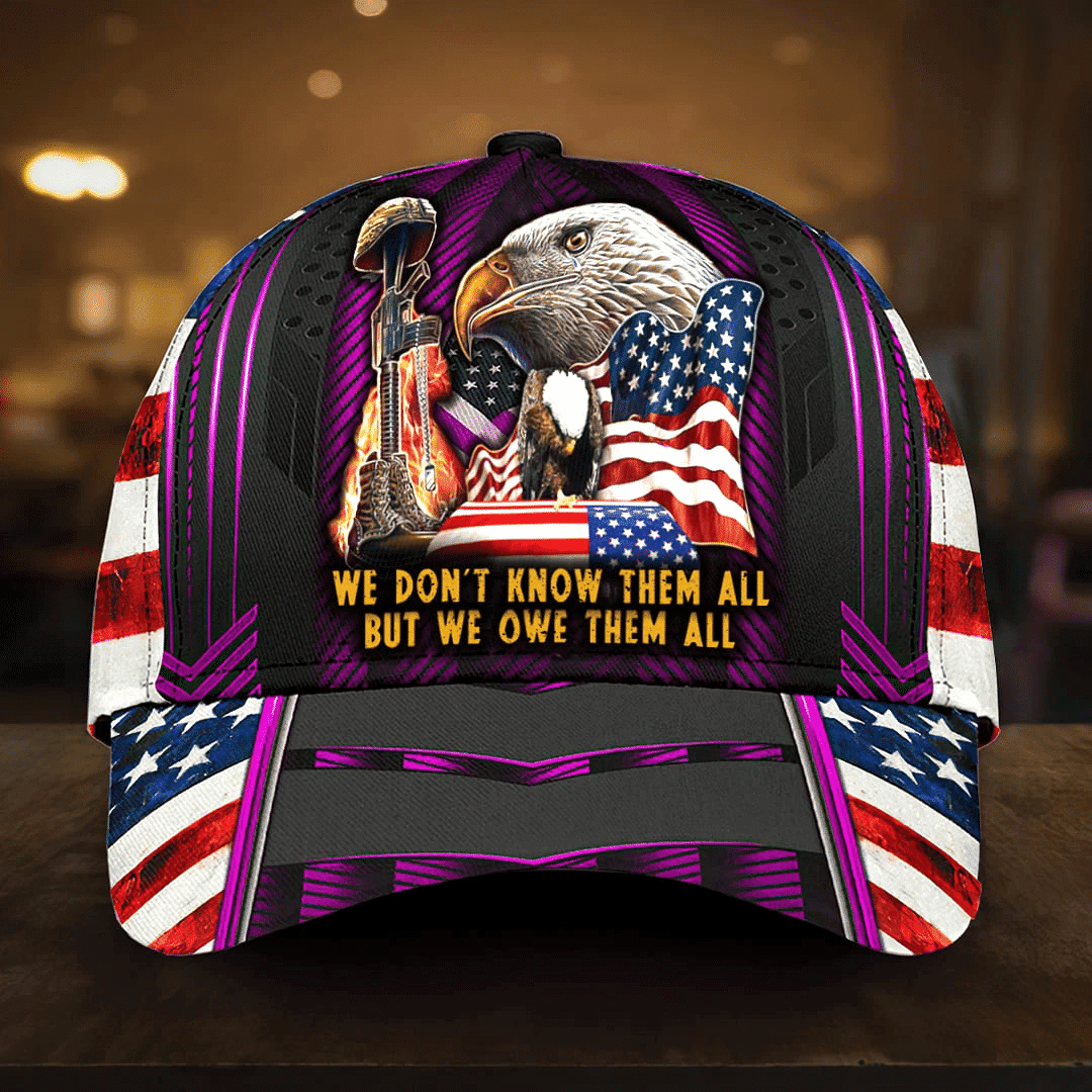 We Don't Know Them All But We Owe Them All U.S Veteran Cap 3D Printed Multicolored Cap