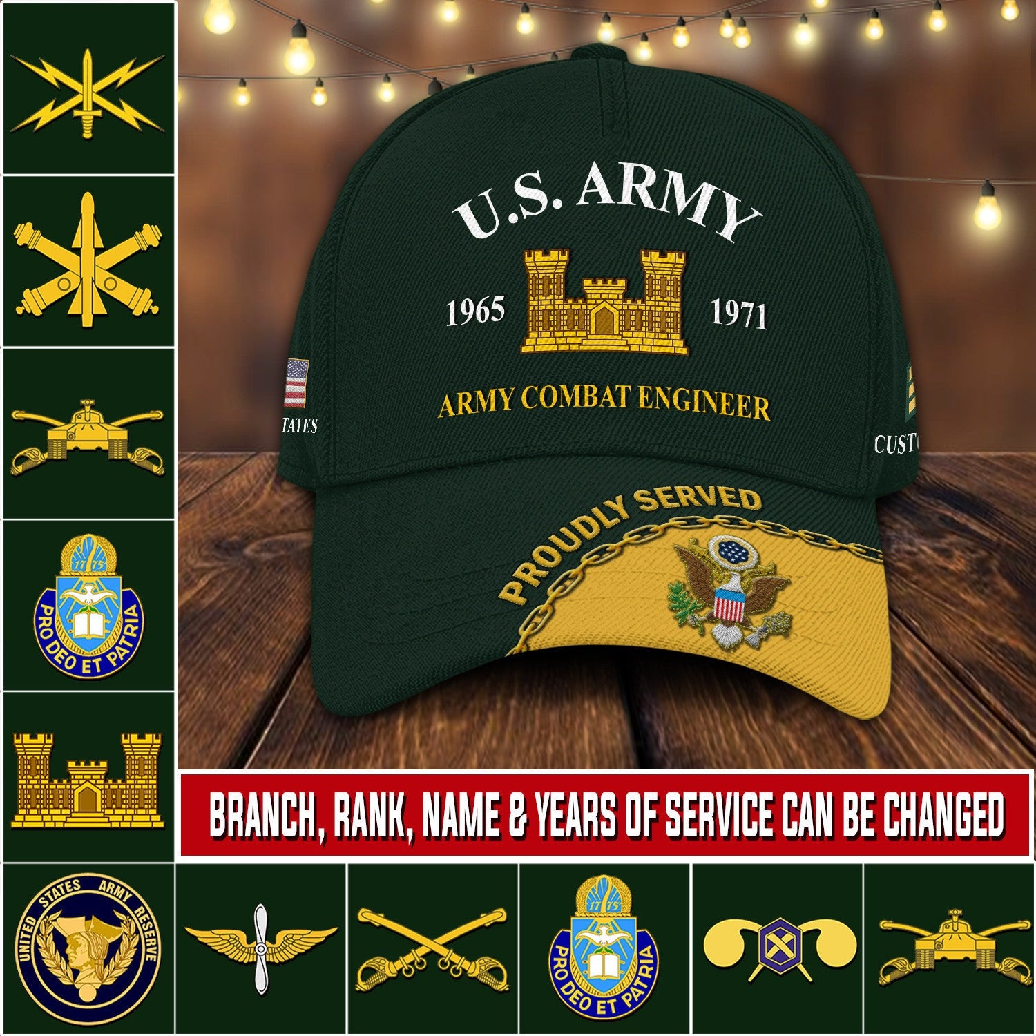 US Military – Custom Branch – Classic Cap