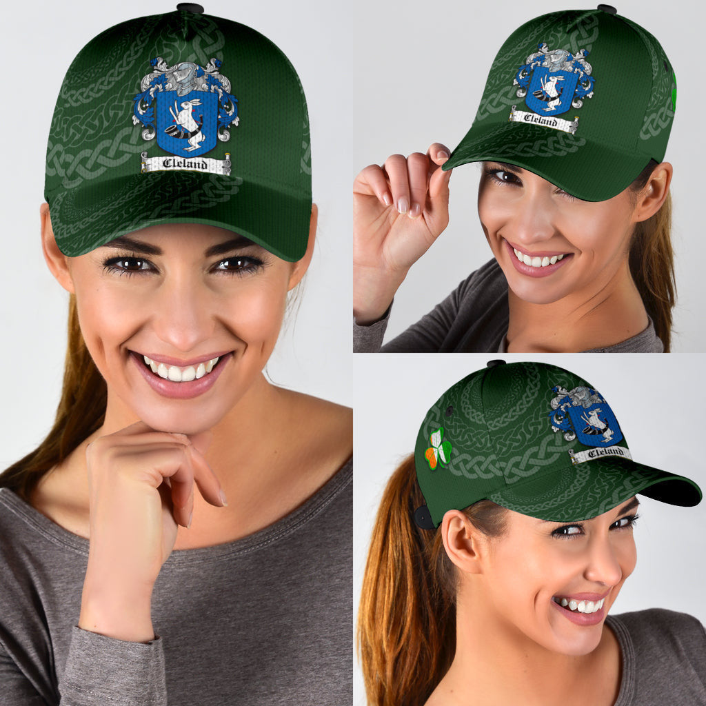 Cleland Coat Of Arms - Irish Family Crest St Patrick'S Day Hat Classic Cap