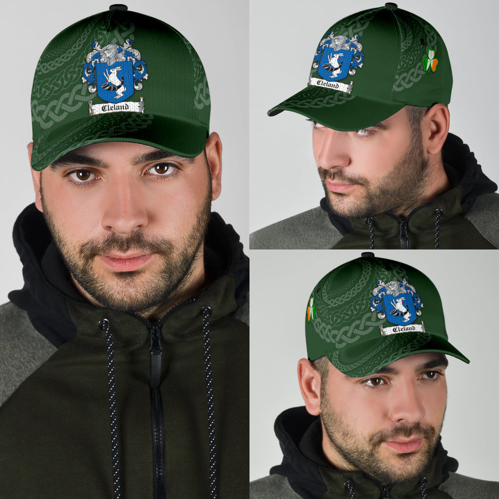 Cleland Coat Of Arms - Irish Family Crest St Patrick'S Day Hat Classic Cap