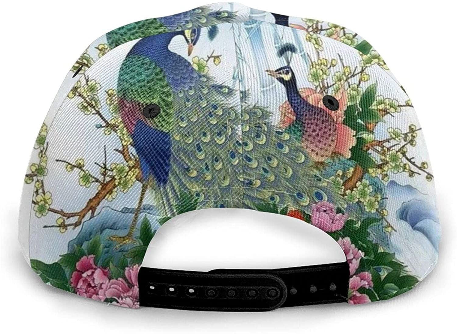 Peacock Classic Baseball 3D Cap Adjustable Twill Sports Dad Hats For Unisex Hat Classic Cap
