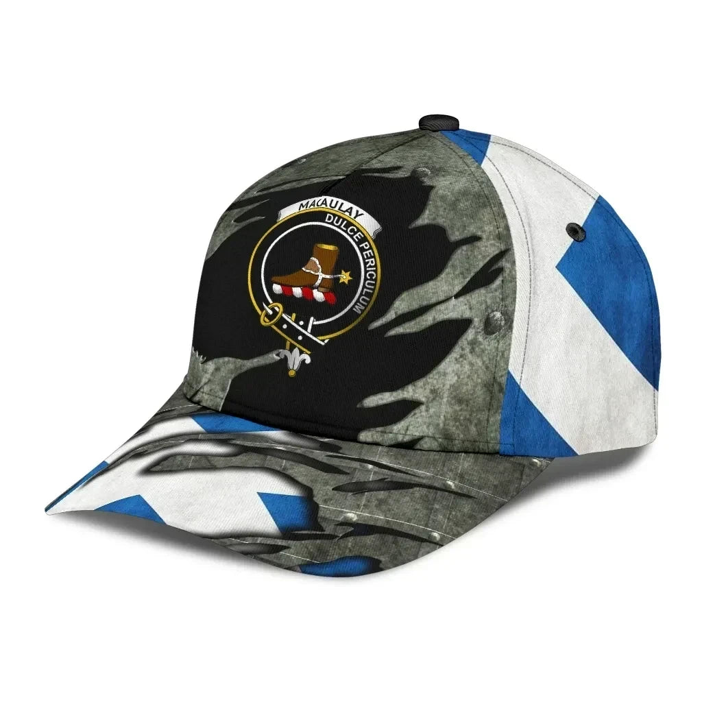 Macaulay Clan Tartan Crest Hat Classic Cap 3D