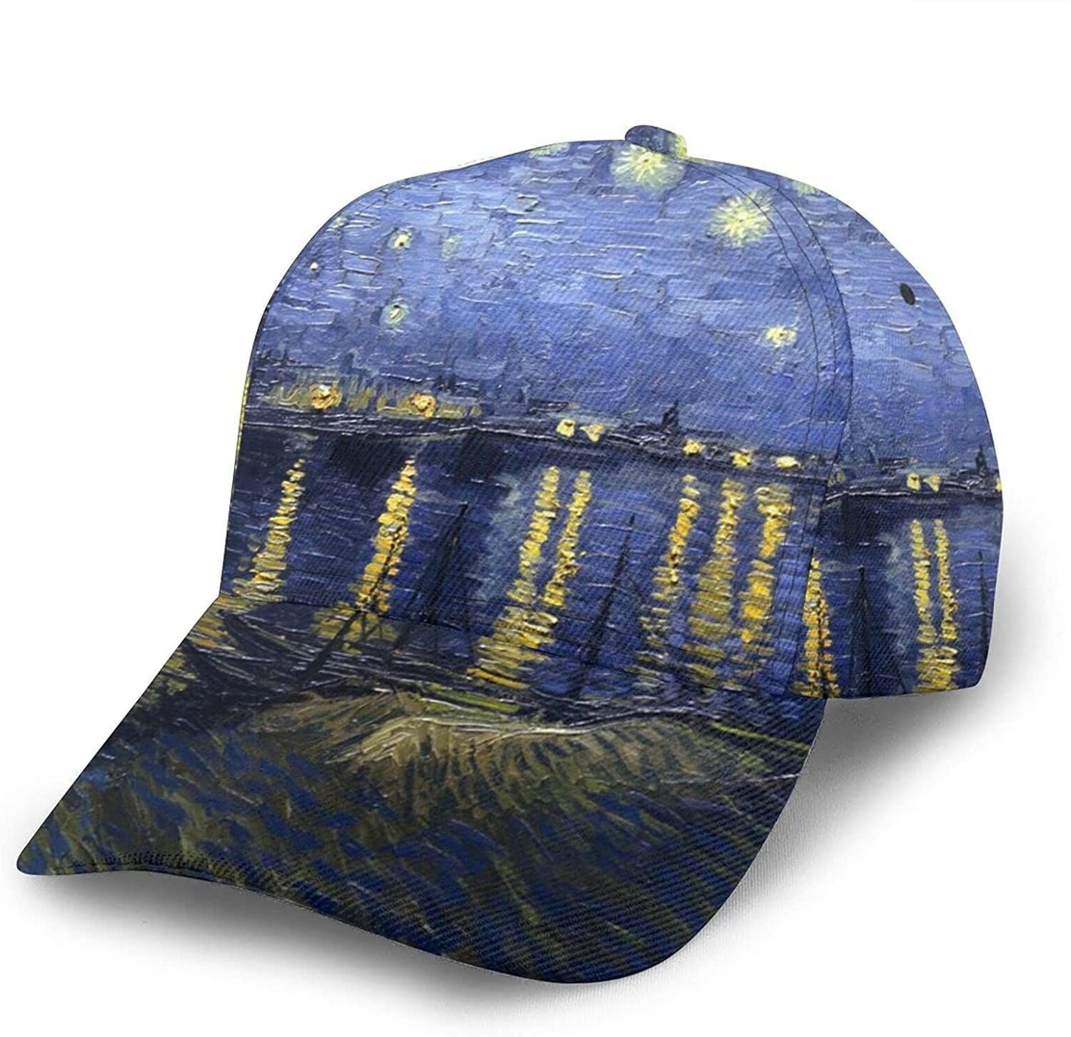 Starry Night Classic Baseball 3D Cap Adjustable Twill Sports Dad Hats For Unisex
