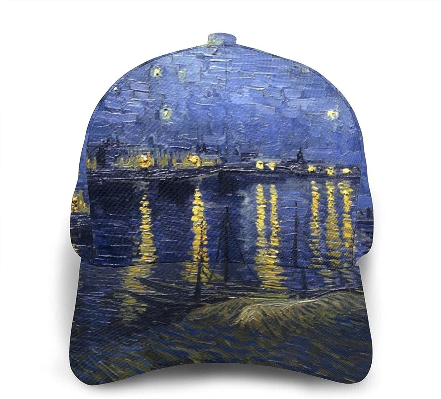 Starry Night Classic Baseball 3D Cap Adjustable Twill Sports Dad Hats For Unisex