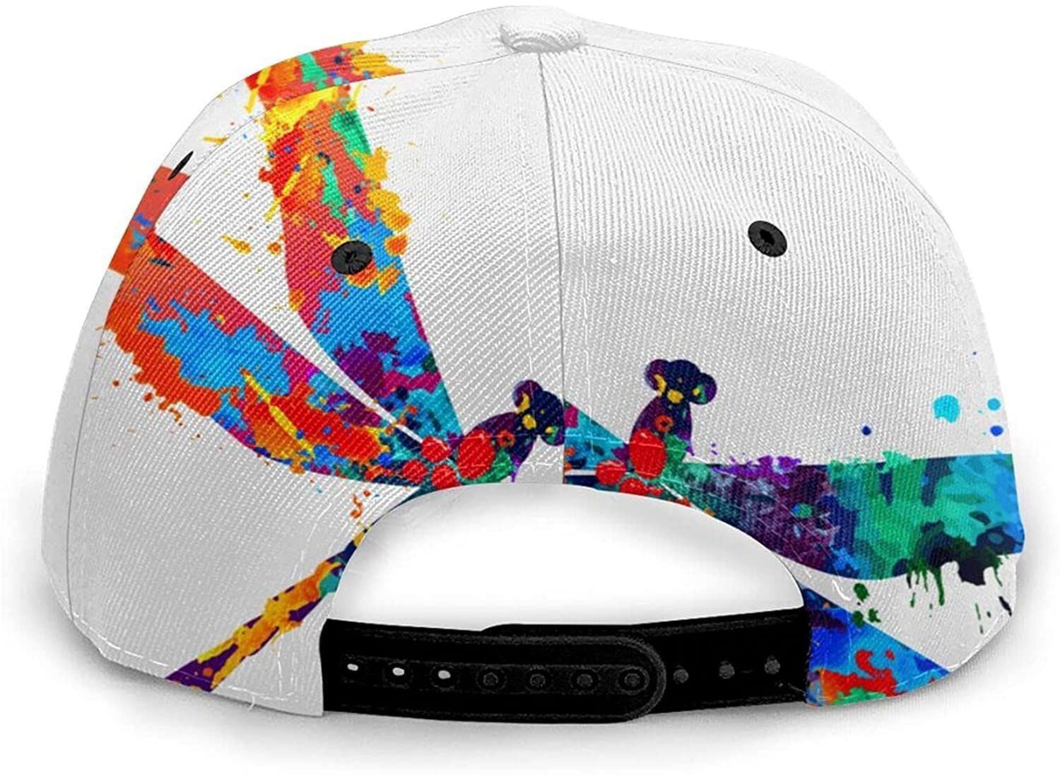 Paint Splash Dragonfly Print Hat Classic Cap Baseball 3D Cap Adjustable Twill Sports