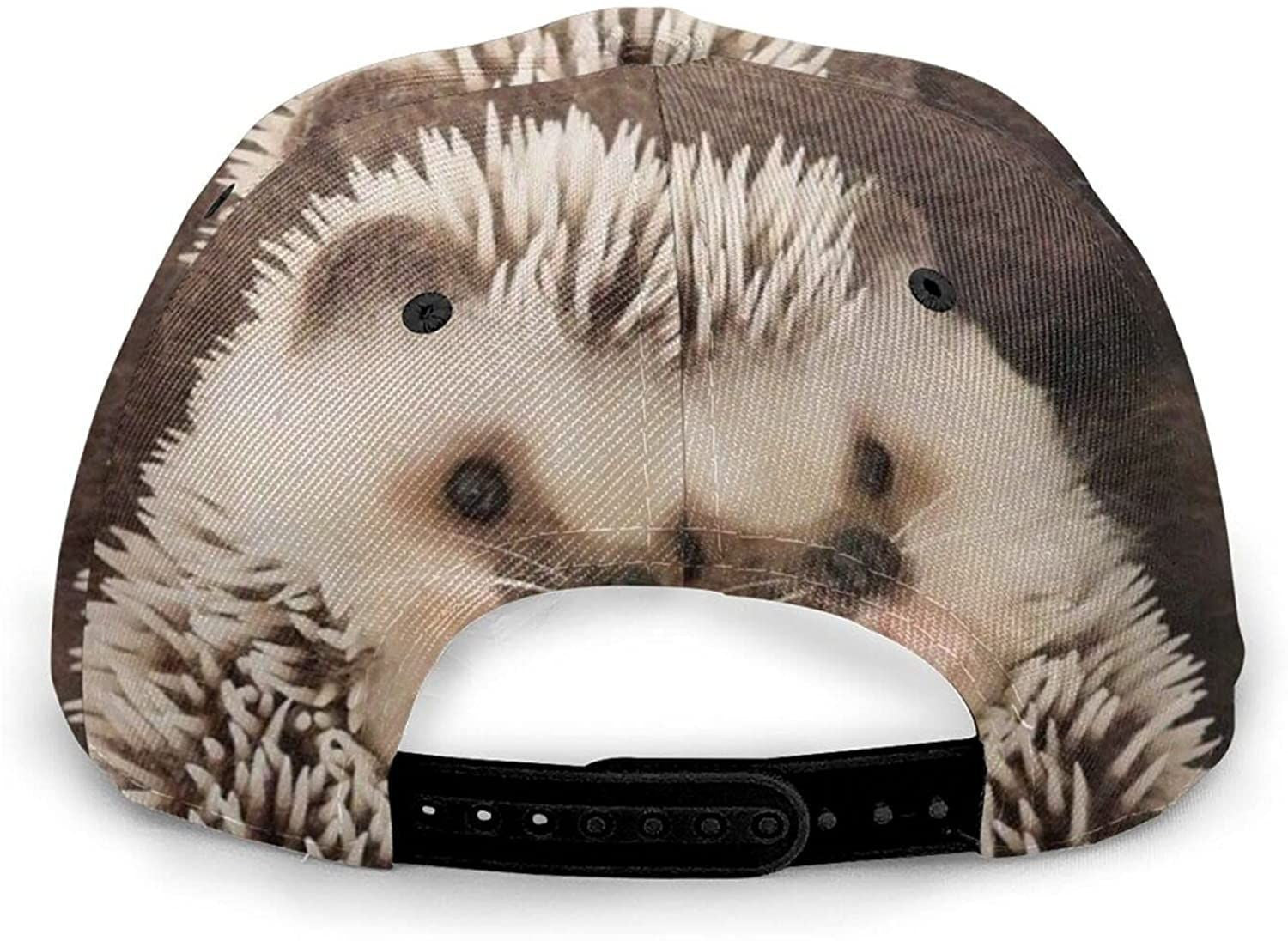 Baby Hedgehog Print Casual Baseball 3D Cap Adjustable Twill Sports Dad Hat Classic Cap