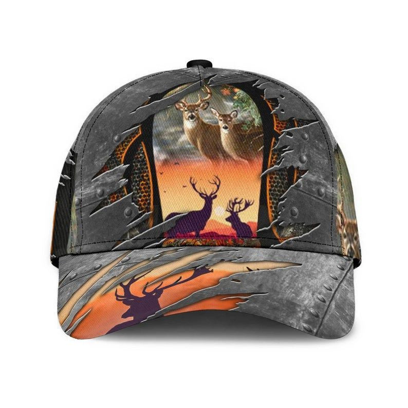 Deer Hunting Cap 3D, Deer Hat Classic Cap 3D, Gift For Fan Hunting, Gift For Men Classic Cap