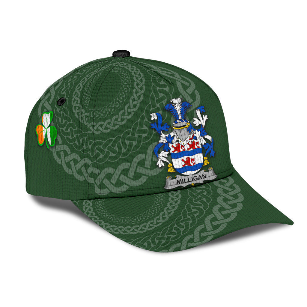 Milligan Coat Of Arms - Irish Family Crest St Patrick'S Day Hat Classic Cap