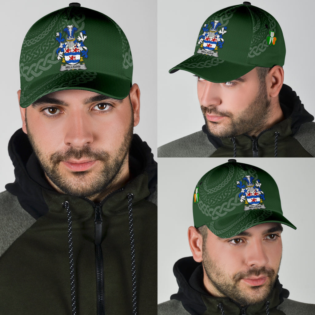 Milligan Coat Of Arms - Irish Family Crest St Patrick'S Day Hat Classic Cap