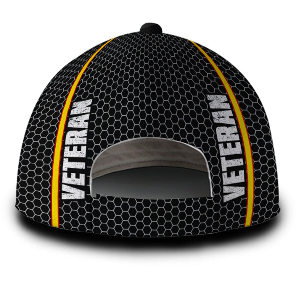 Personalized Custom Name Veteran American Flag Hat Proud Us Military Eagle Hat Classic Cap