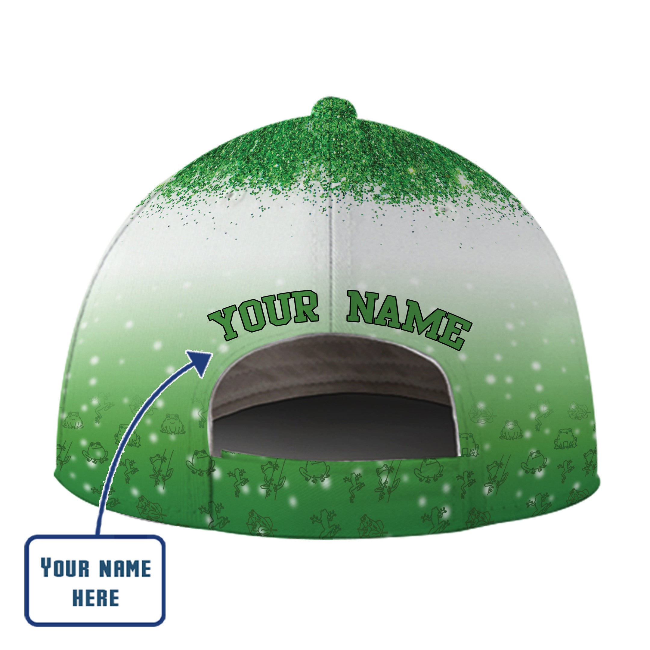 Personalized Custom Name I Will Love Frogs Hat Classic Cap