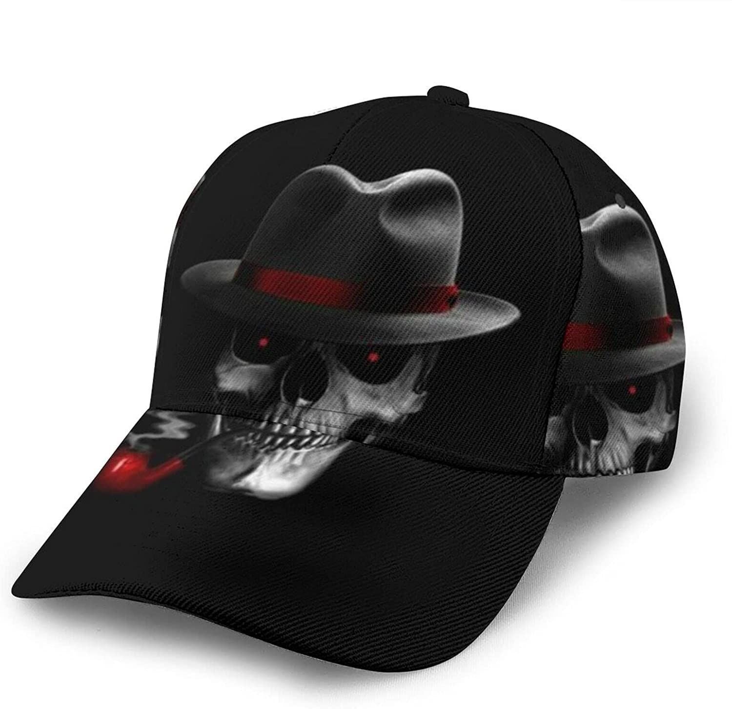 Baseball Cap Black Skull With Hat Smoking Fashion Caps Trucker Hats Sports Hat