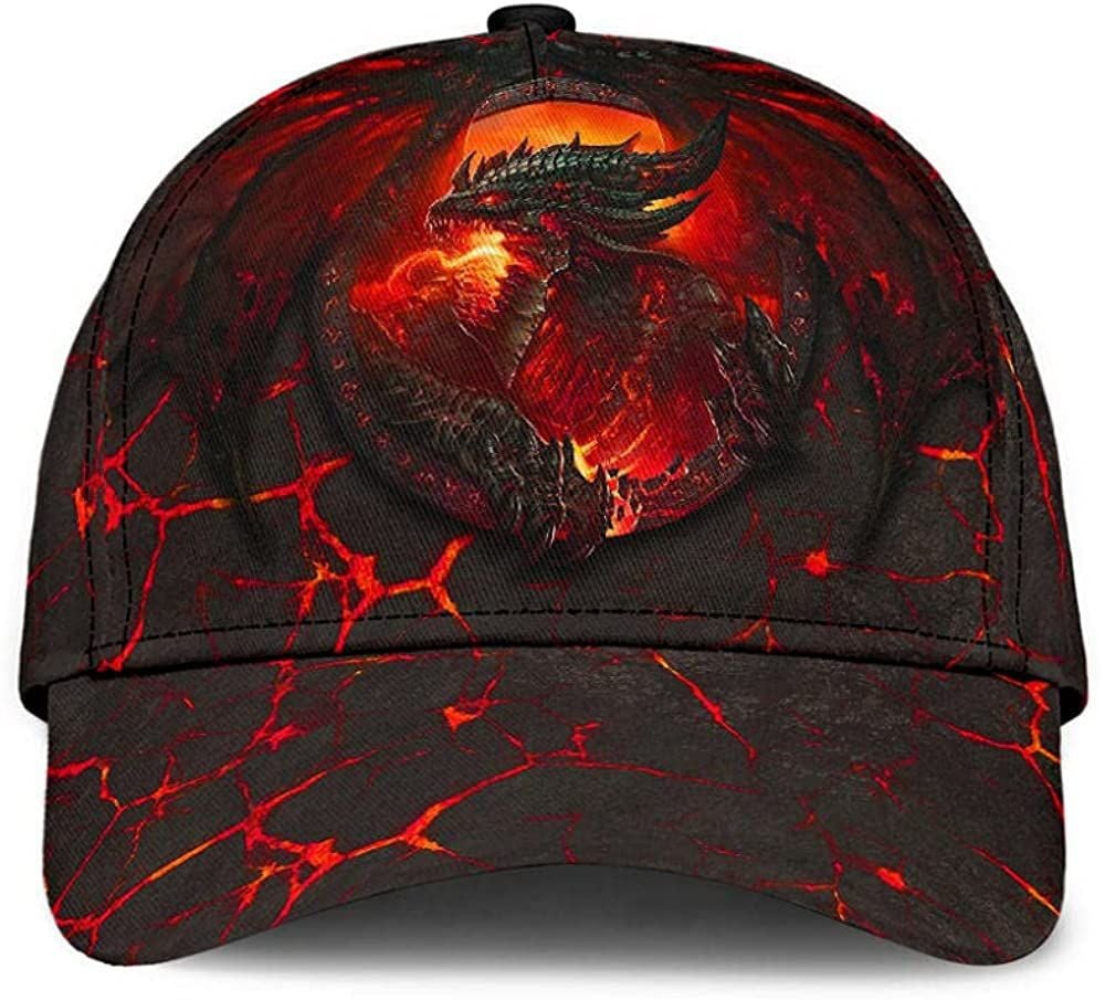 Dragon King Attractive Style Wonderful Cap 3D, Snapback Cap, Baseball Cap Hat Classic Cap