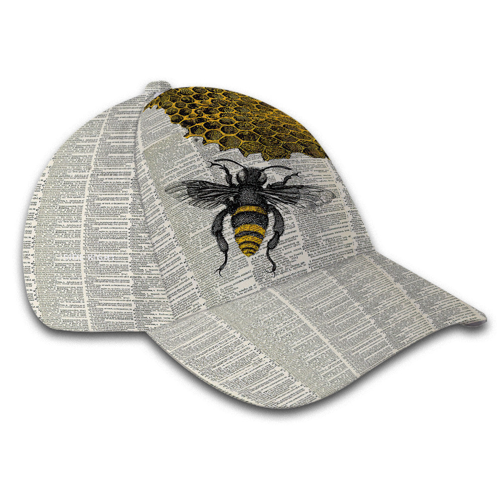 Bee Dictionary Page Hat Classic Cap