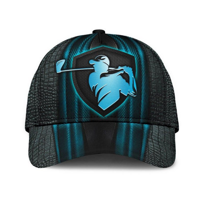 Golf Blue Carbon Modern Hat Classic Cap 3D, Human Cap, Trending Cap, American Cap Hat Classic Cap