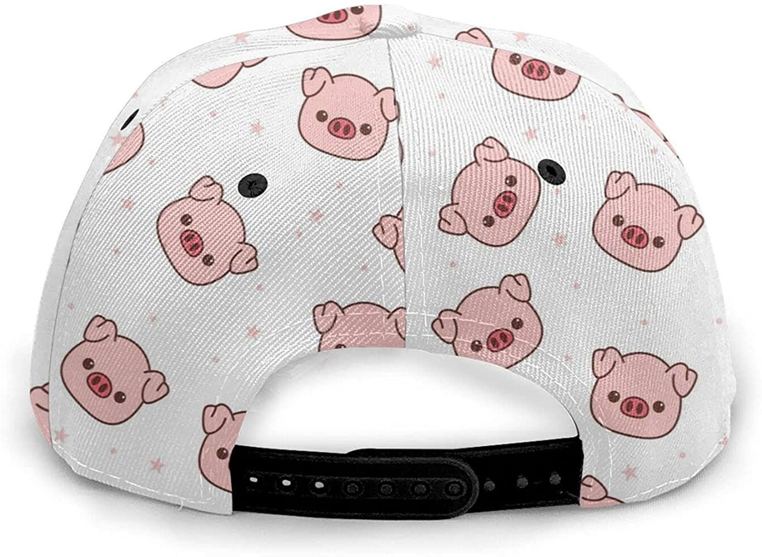 Pig Print Casual Baseball 3D Cap Adjustable Twill Sports Dad Hat Classic Cap
