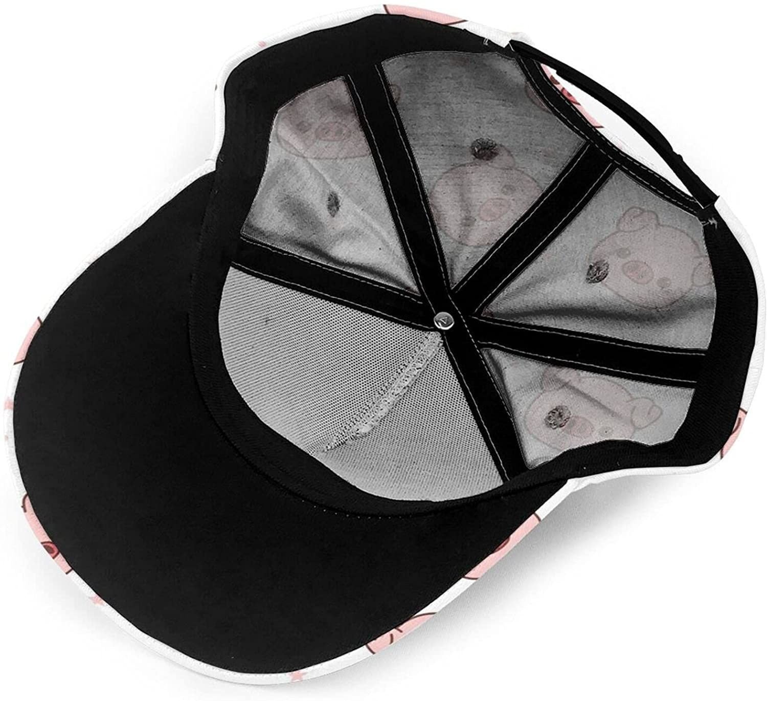 Pig Print Casual Baseball 3D Cap Adjustable Twill Sports Dad Hat Classic Cap
