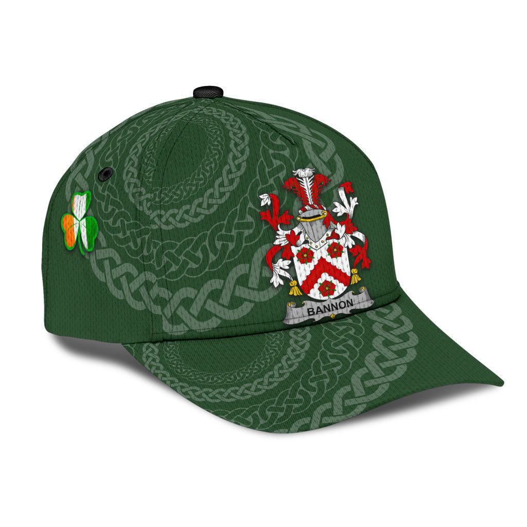 Bannon Coat Of Arms Ii Irisharms - Irish Family Crest St Patrick'S Day Hat Classic Cap