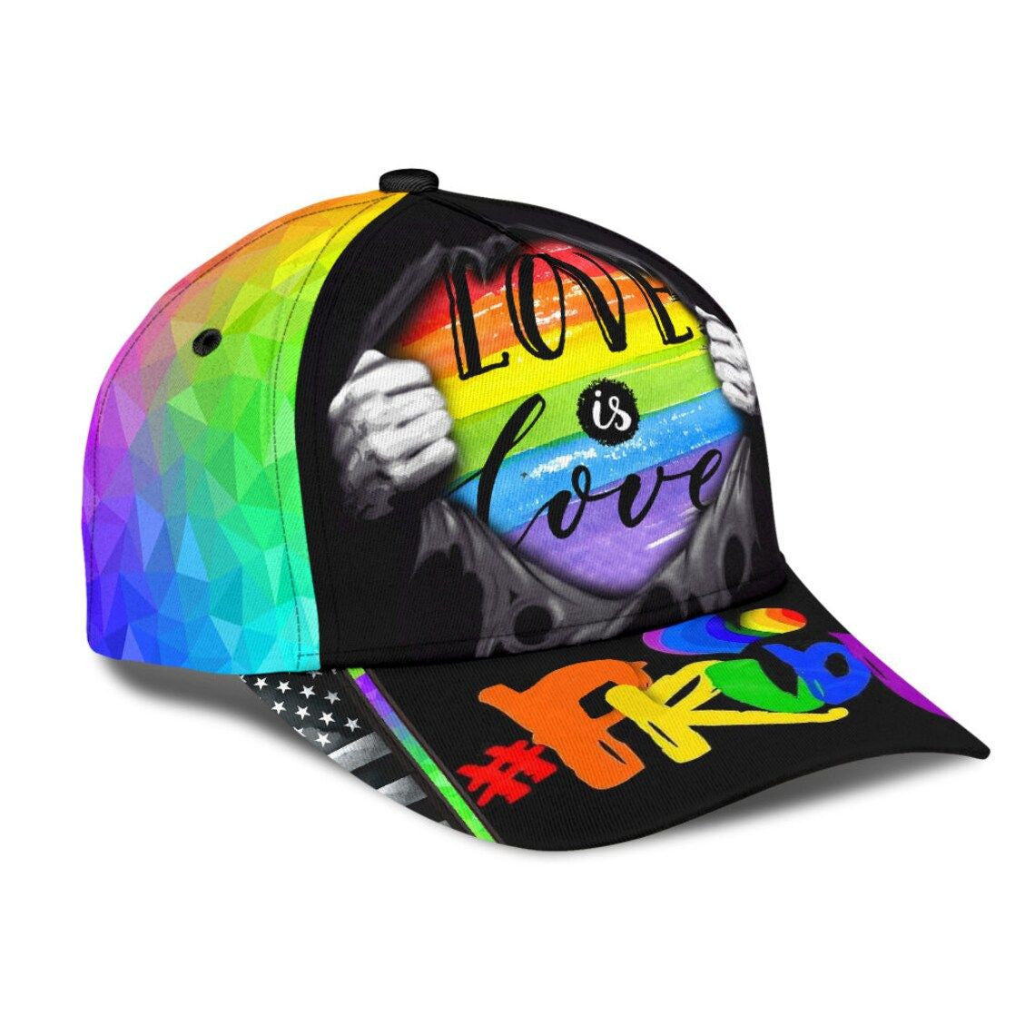 Love Is Love - Lgbt Pride Cap - 3D Hat Classic Cap