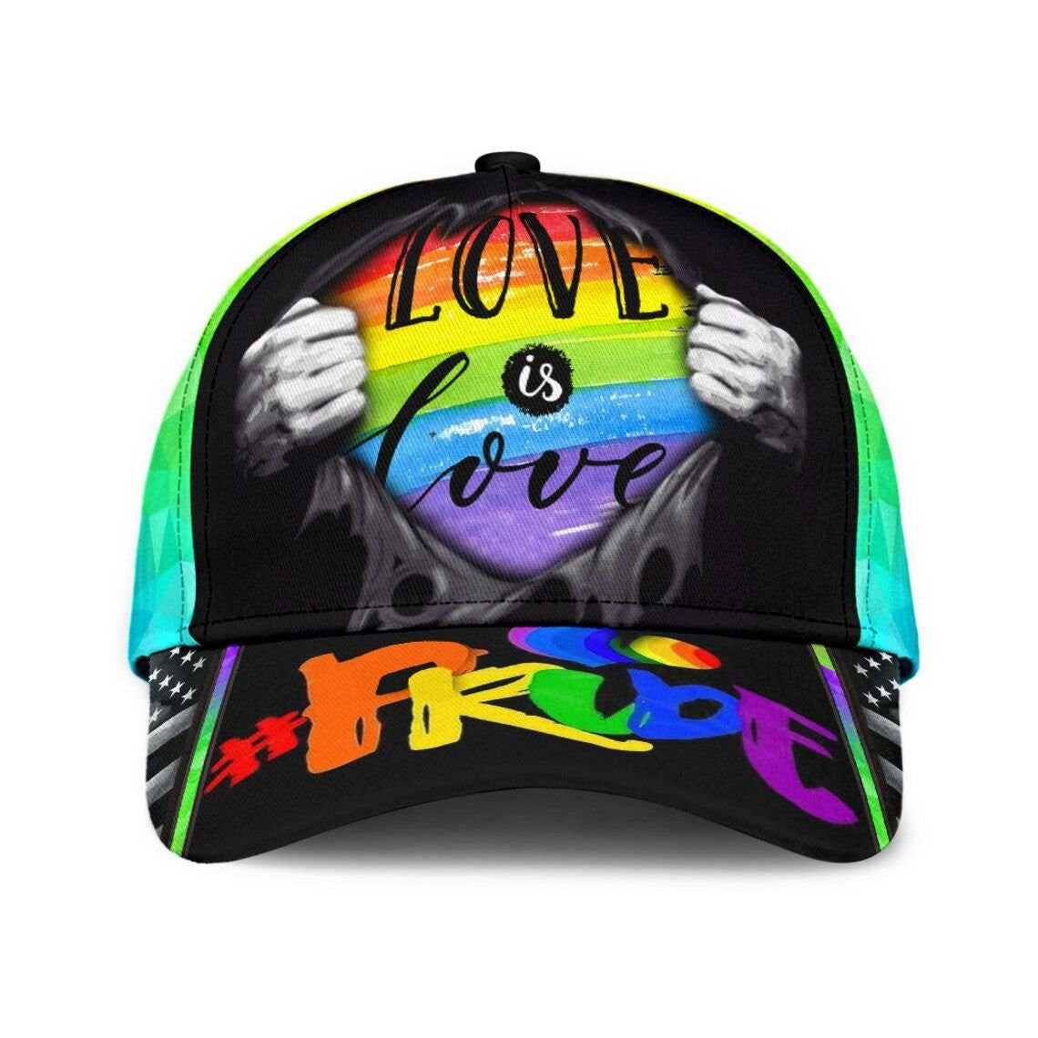 Love Is Love - Lgbt Pride Cap - 3D Hat Classic Cap
