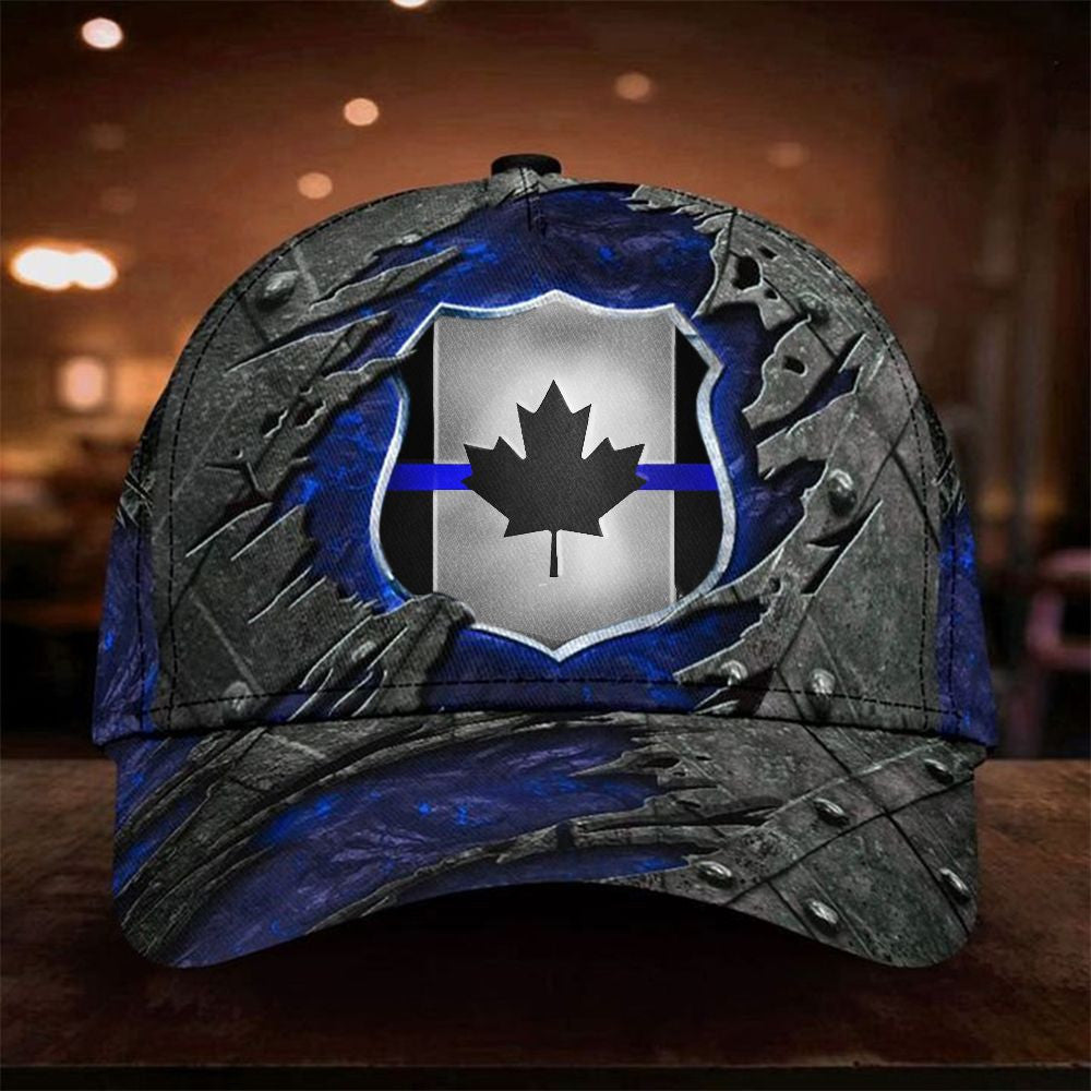 Line Badge Hat Unique Canadian Thin Blue Line Hat Classic Cap