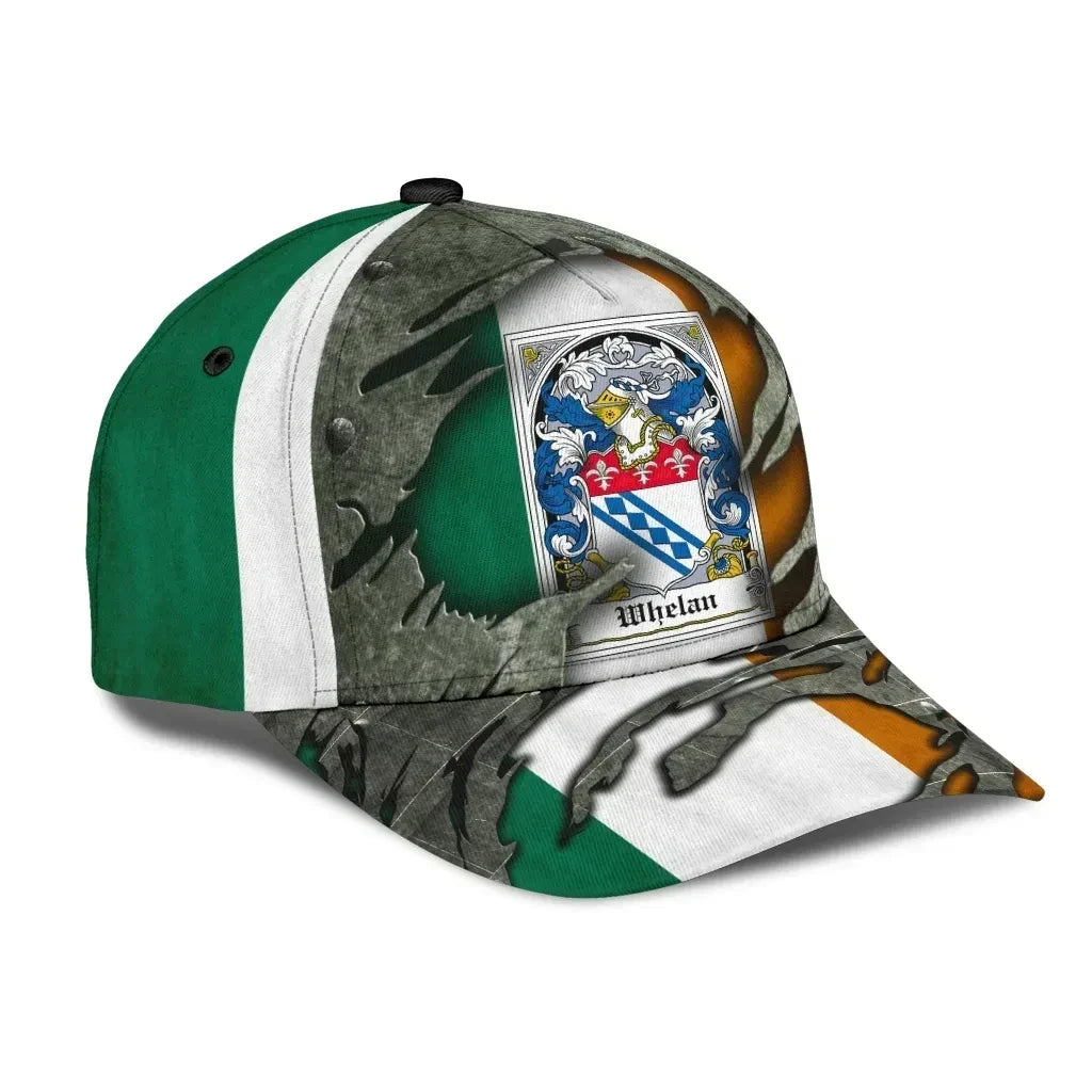 Whelan Coat Of Arms - Irish Family Crest Hat Classic Cap 3D