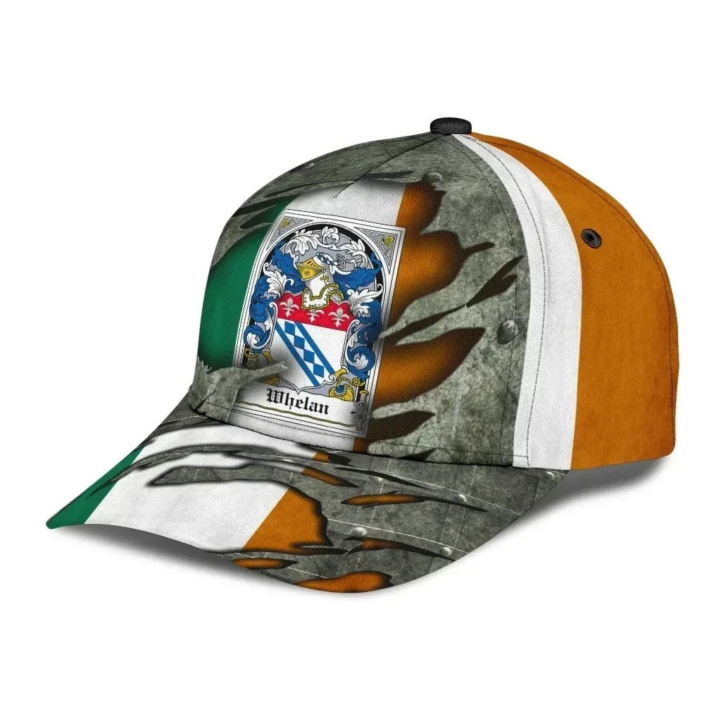 Whelan Coat Of Arms - Irish Family Crest Hat Classic Cap 3D