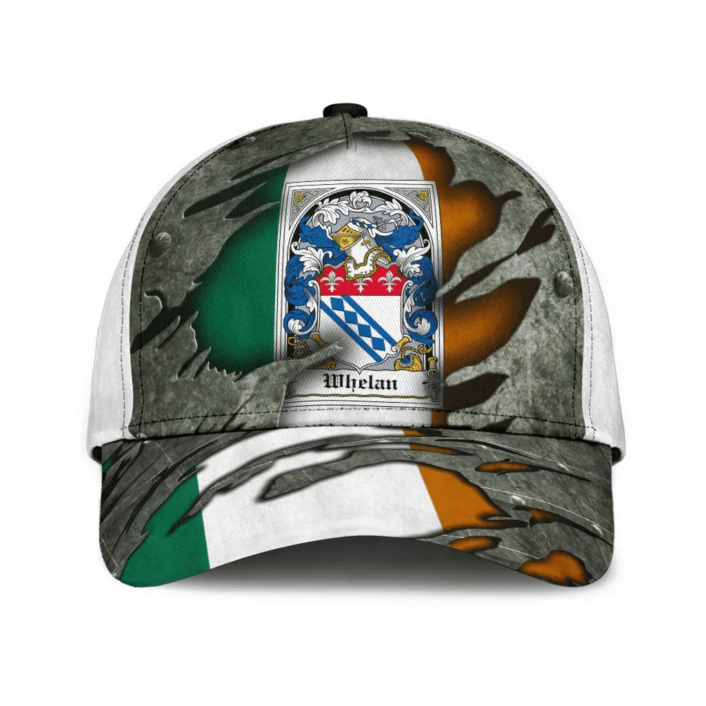 Whelan Coat Of Arms - Irish Family Crest Hat Classic Cap 3D