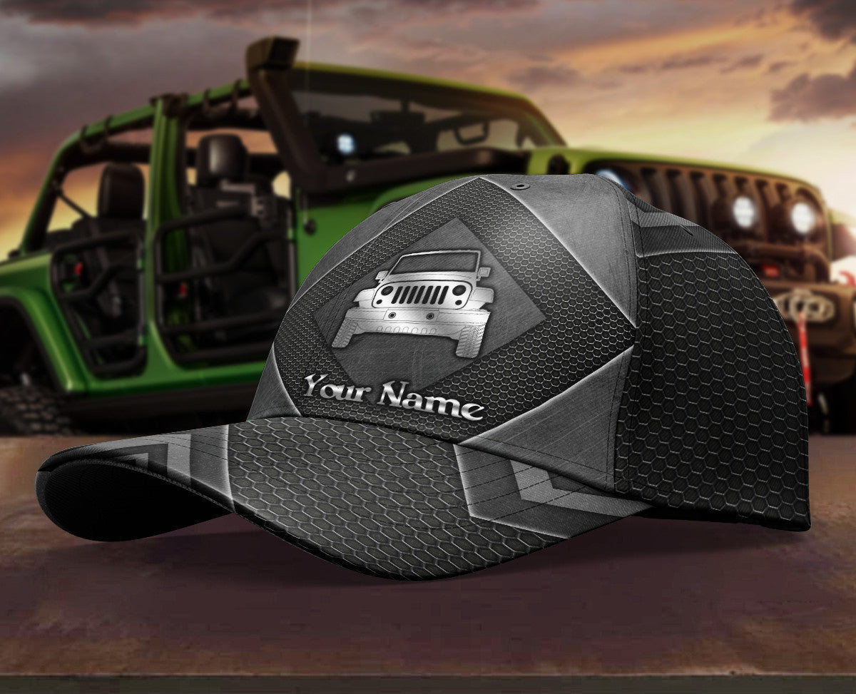 Personalized Custom Name Jeep 4 Hat Classic Cap