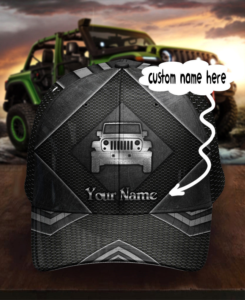 Personalized Custom Name Jeep 4 Hat Classic Cap