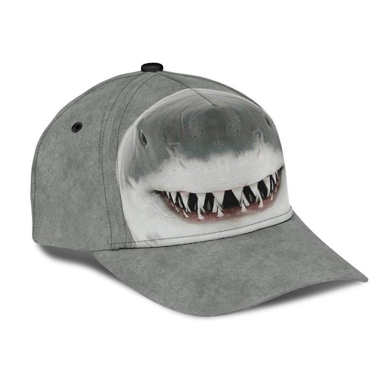 Shark Fluffy Soft Fur Gray Hat Classic Cap 3D, Human Cap 3D, Hat Classical Cap