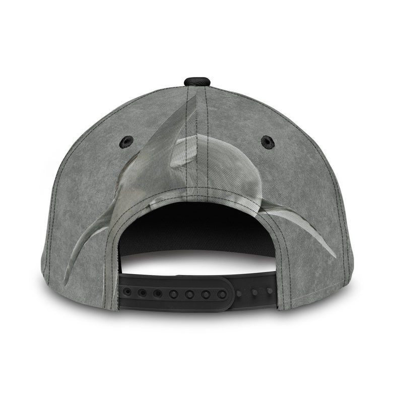Shark Fluffy Soft Fur Gray Hat Classic Cap 3D, Human Cap 3D, Hat Classical Cap