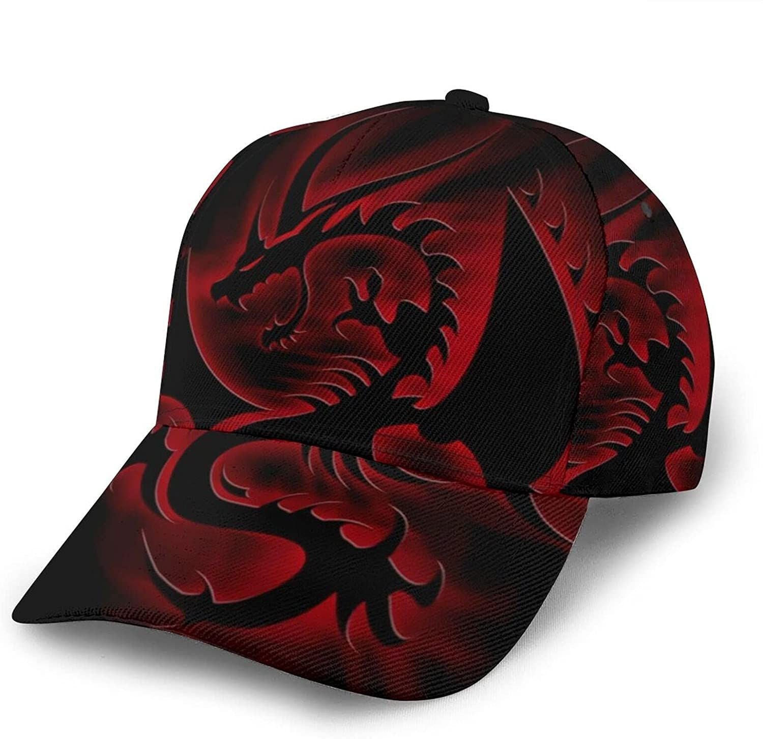 Black Dragon Emblem Curved Edge Baseball Cap 3D Hip-Hop Hat Outdoor Trucker Hat Classic Cap