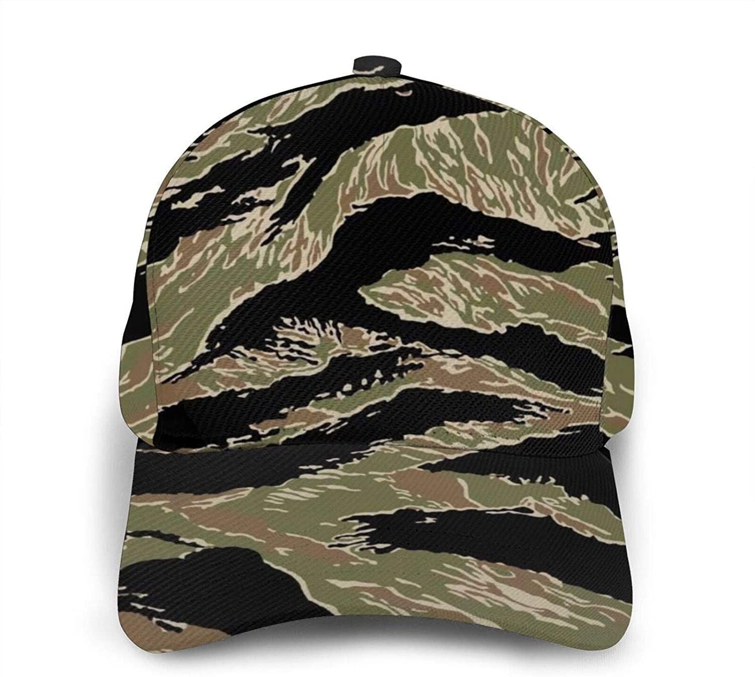 Tiger Stripe Camo Baseball 3D Cap Adjustable Hat Dad Cap Athletic Baseball Fitted Cap Hat Classic Cap