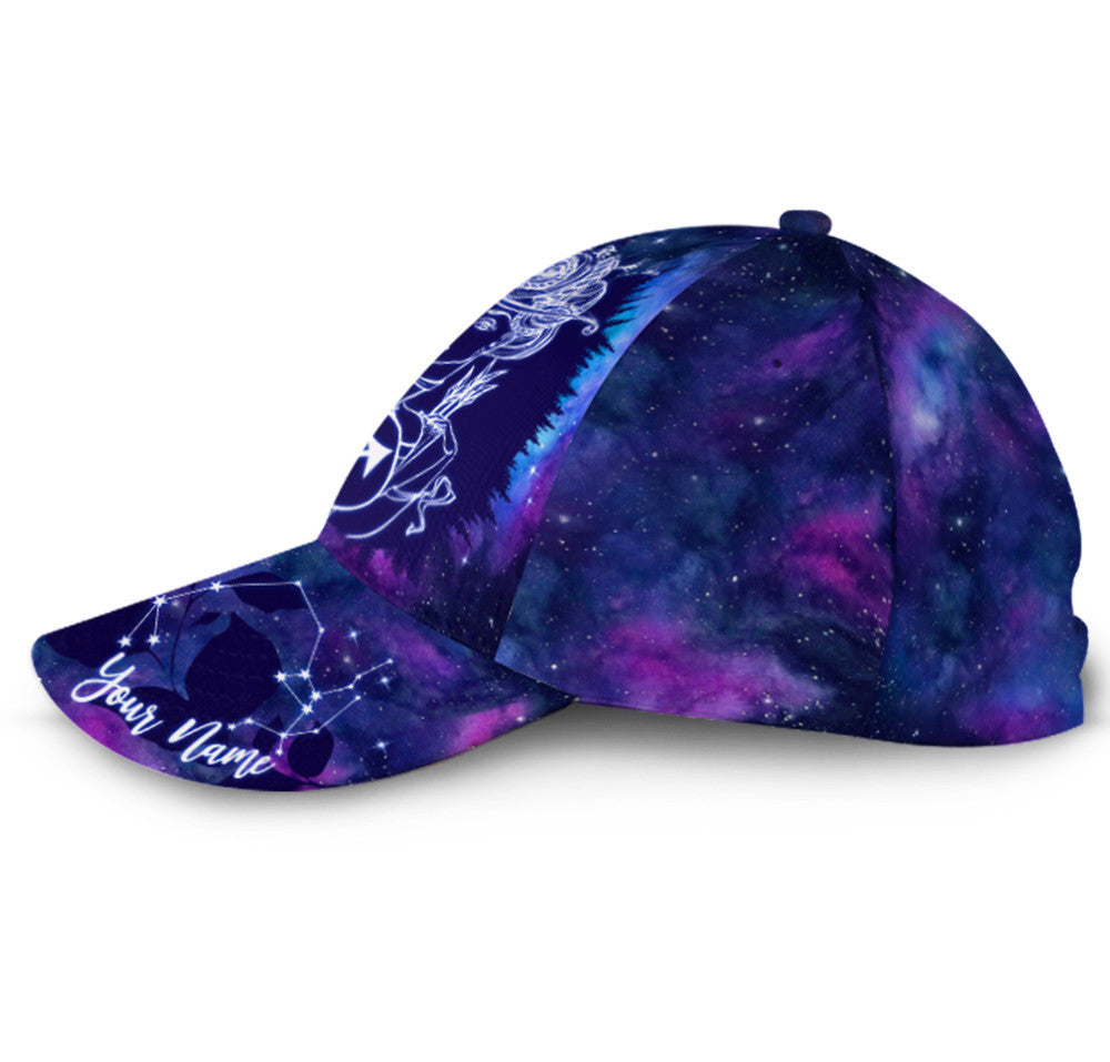 Personalized Custom Name Sagittarius Girl Is Mysterious Hat Classic Cap