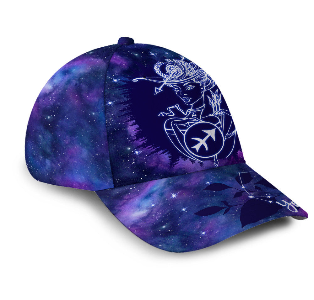 Personalized Custom Name Sagittarius Girl Is Mysterious Hat Classic Cap