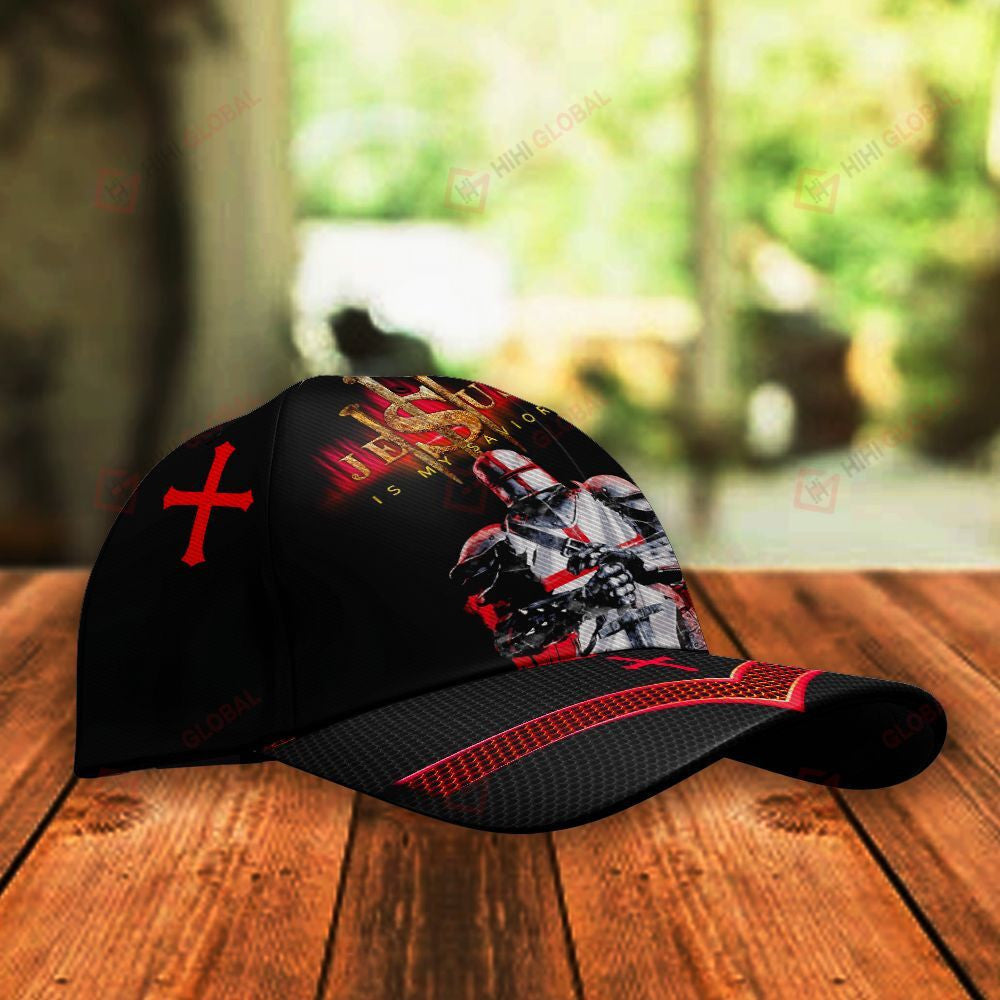 Jesus Is My Savior Christ God Knight Classic 3D Cap All Over Printed