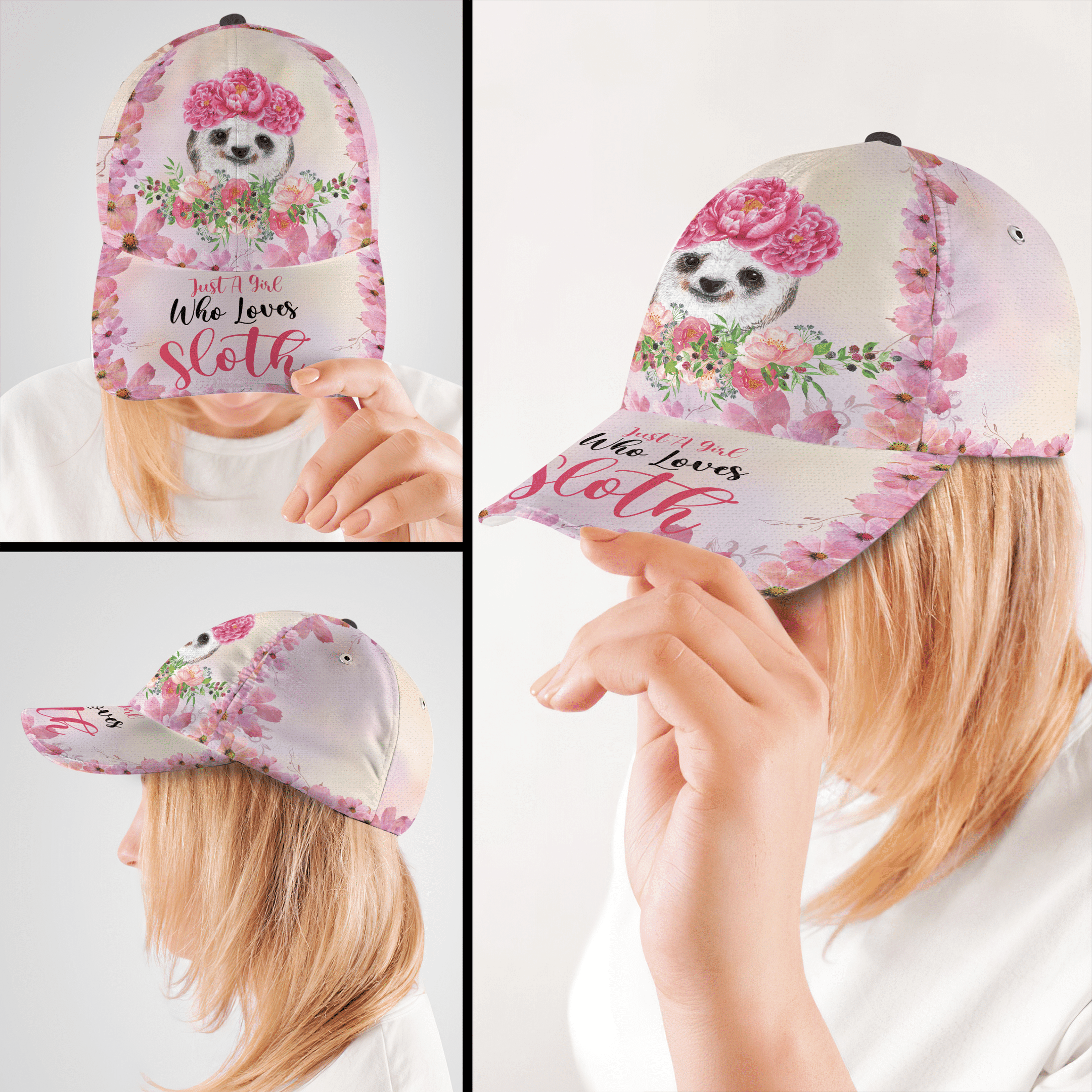 Just A Girl Who Love Sloth Hat Classic Cap