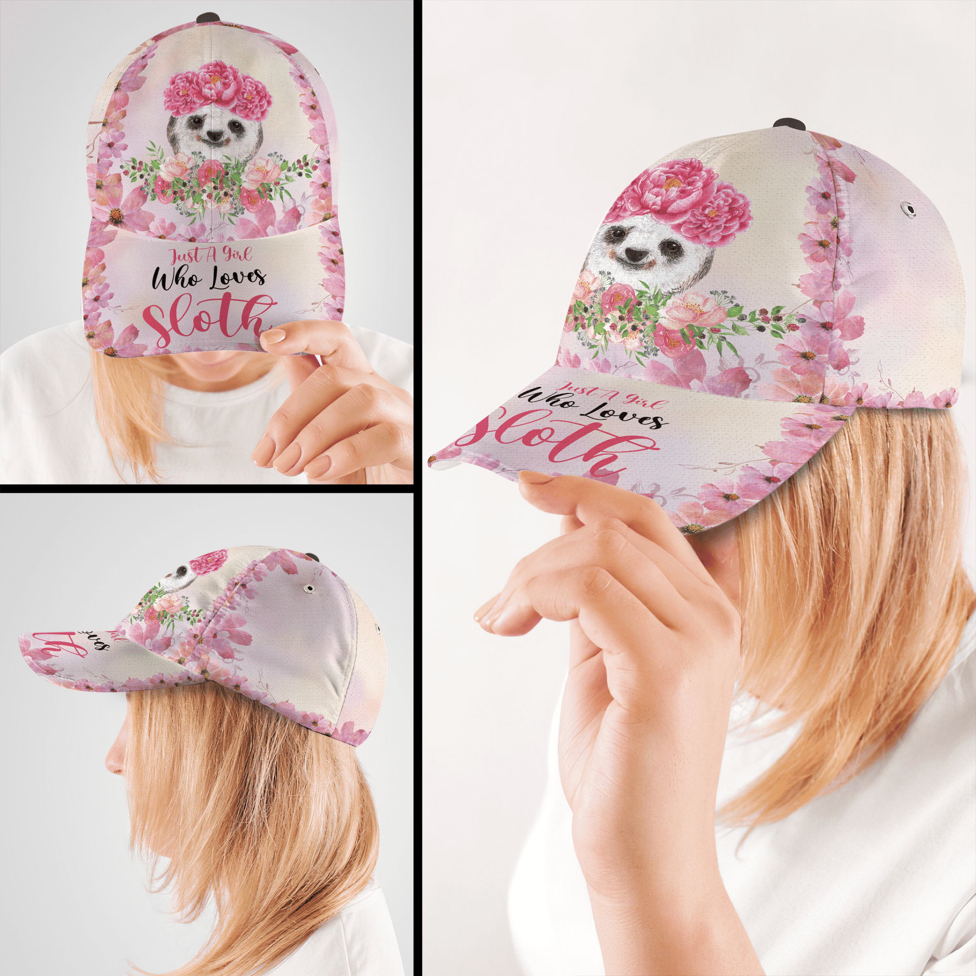 Just A Girl Who Love Sloth Hat Classic Cap