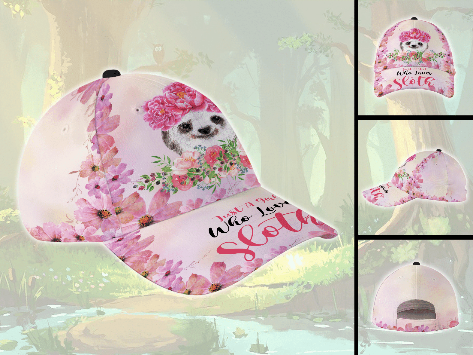 Just A Girl Who Love Sloth Hat Classic Cap
