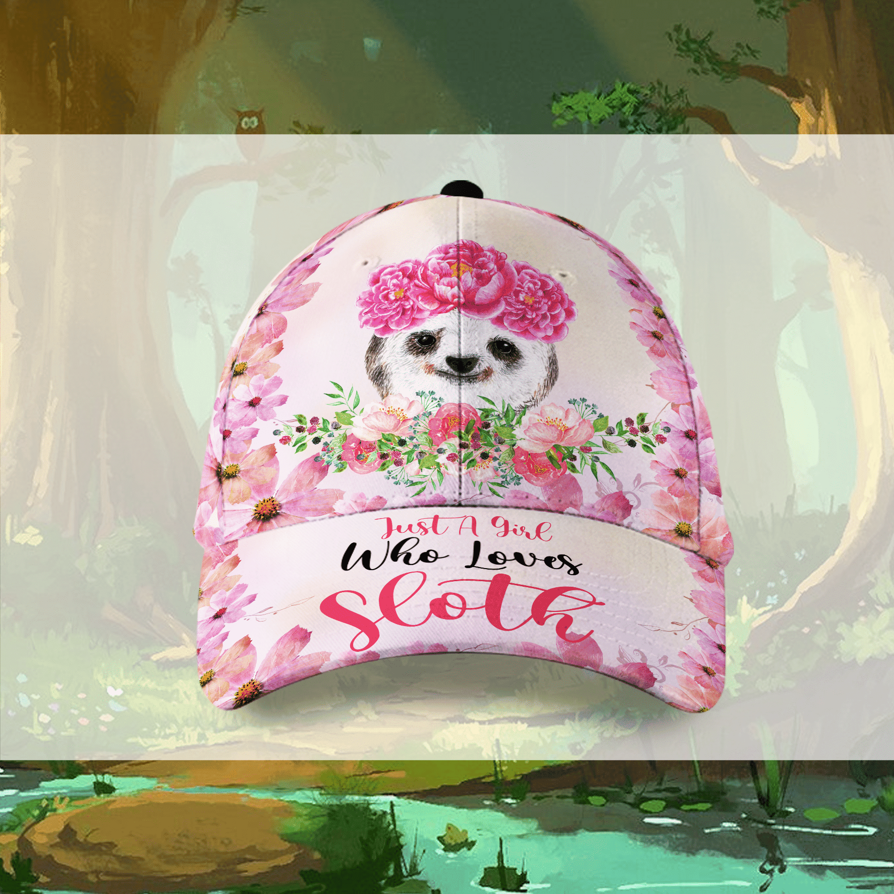 Just A Girl Who Love Sloth Hat Classic Cap