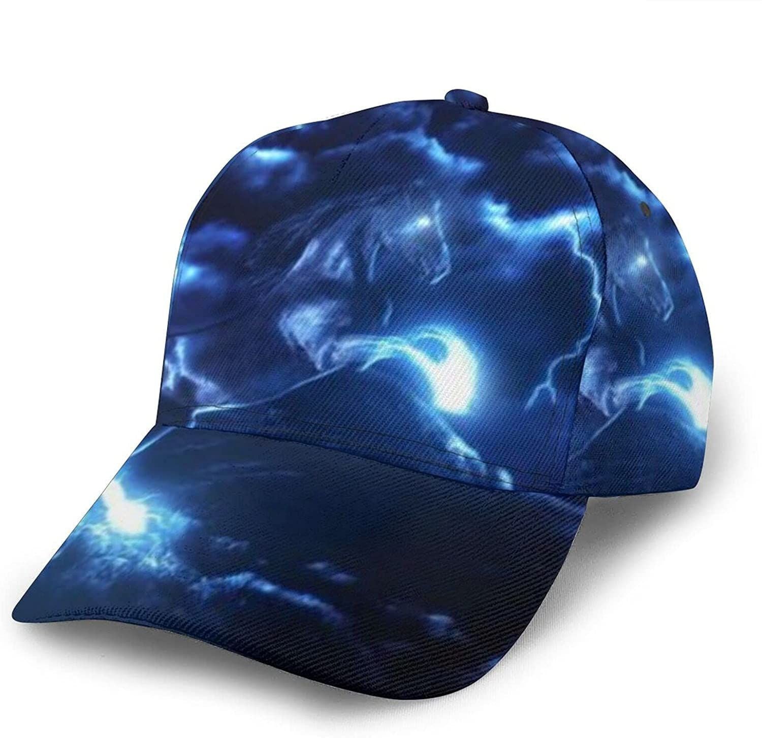 Thunder Horses Blue Lightning Adjustable Trucker Hat Classic Cap
