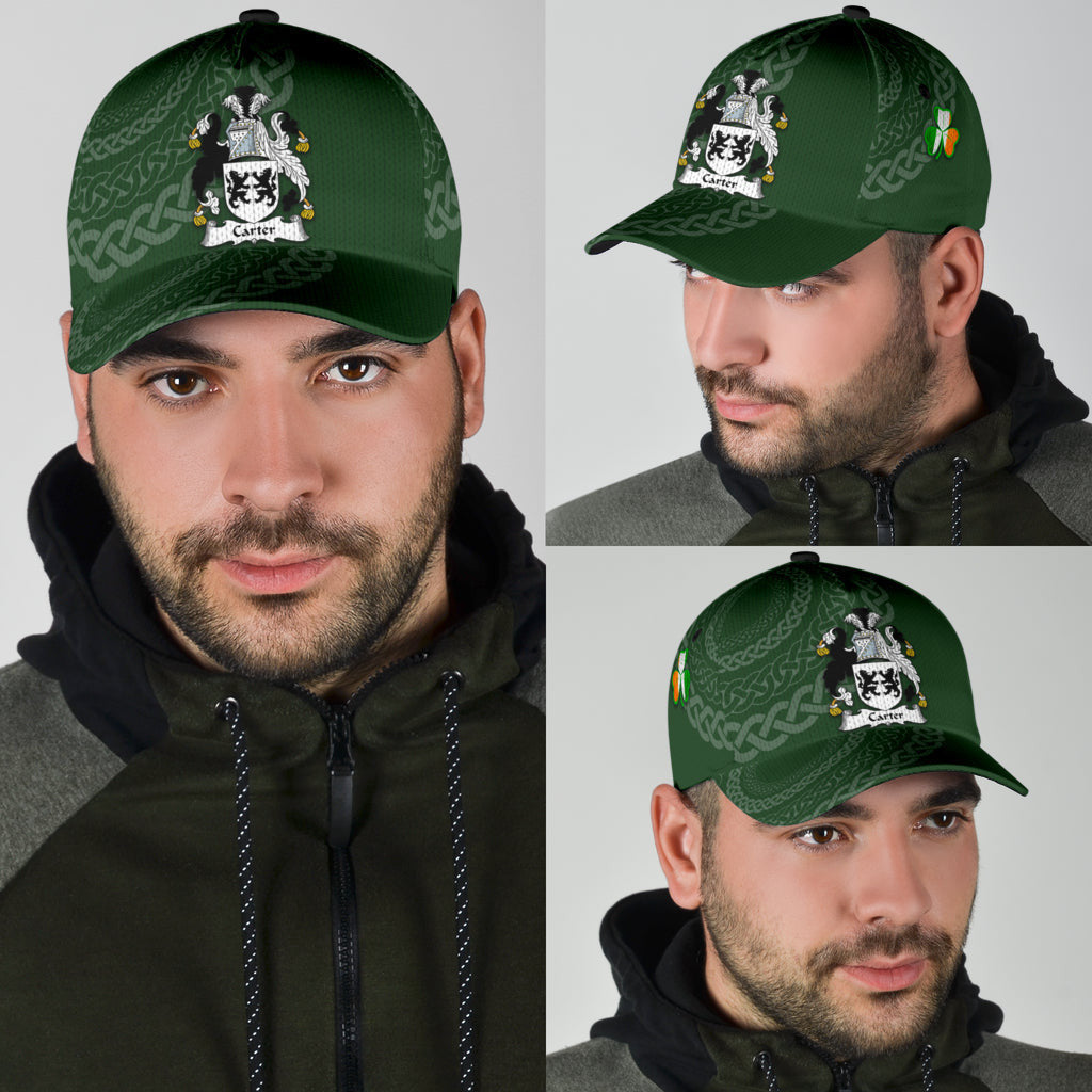 Carter Coat Of Arms - Irish Family Crest St Patrick'S Day Hat Classic Cap