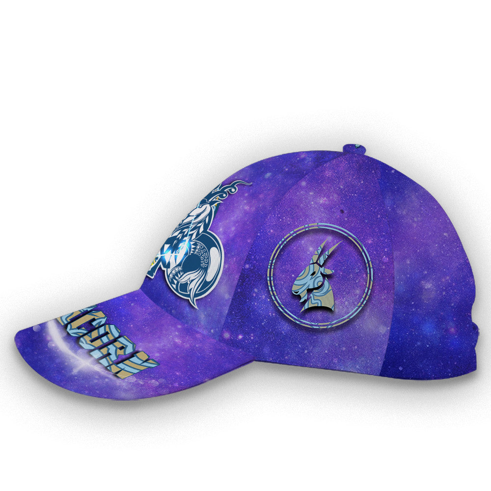 Personalized Custom Name Capricorn Galaxy Hat Classic Cap