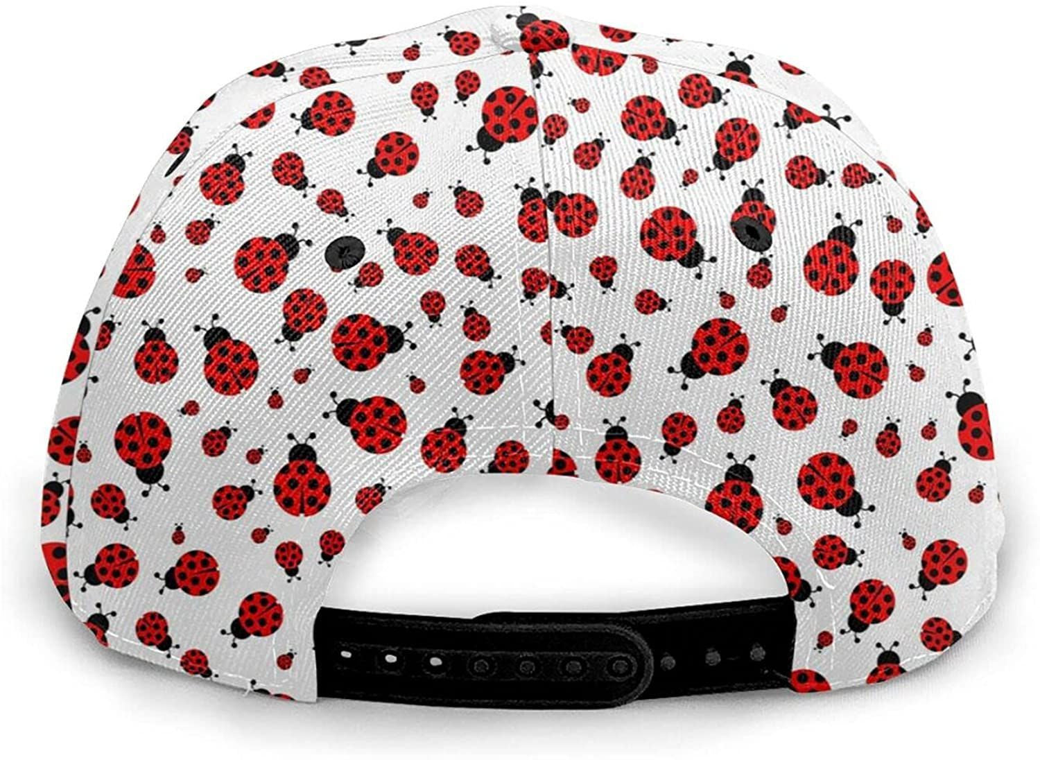Ladybug Print Baseball Classic 3D Cap Adjustable Twill Sports Dad Hats For Unisex